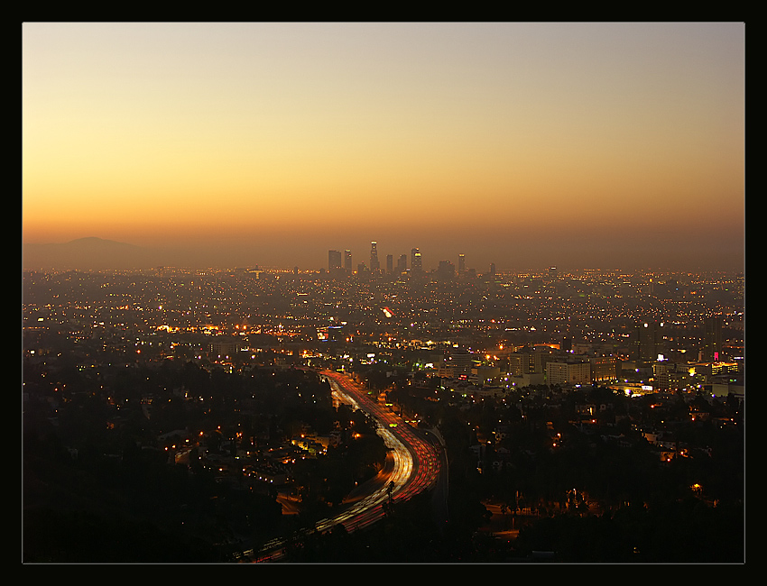 Sunrise over Los Angeles