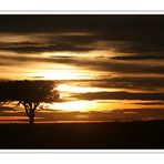 Sunrise over Makgadikgadi pans...