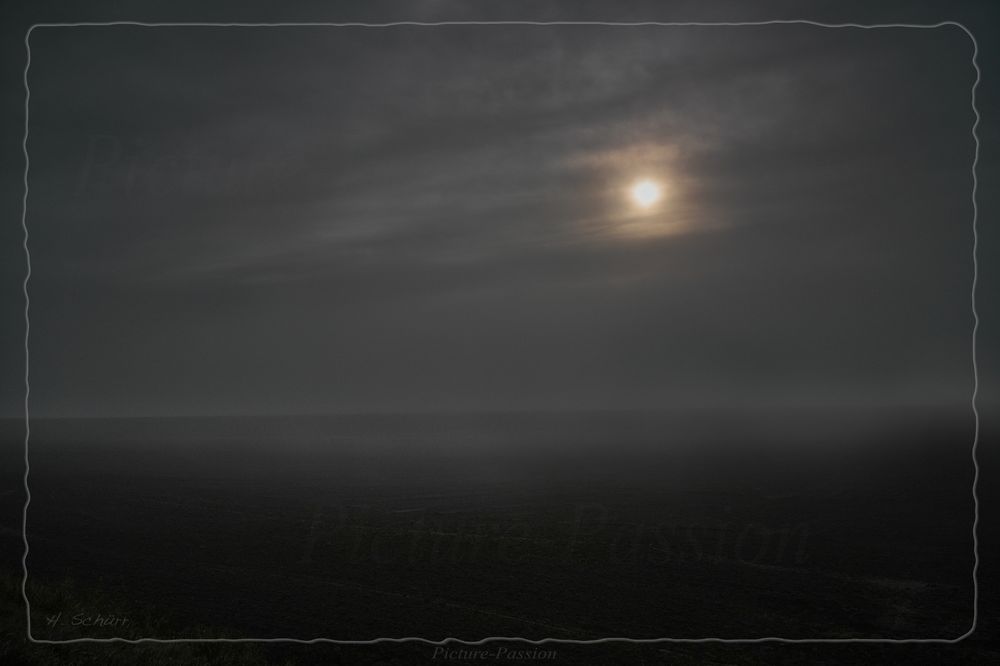 "Sunrise over mystic landscape"