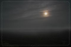 "Sunrise over mystic landscape"