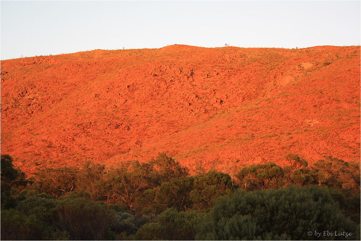 *** Sunrise over red Rhyolite ***