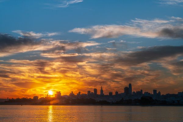 Sunrise over San Francisco