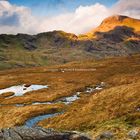 Sunrise over Snowdon chain