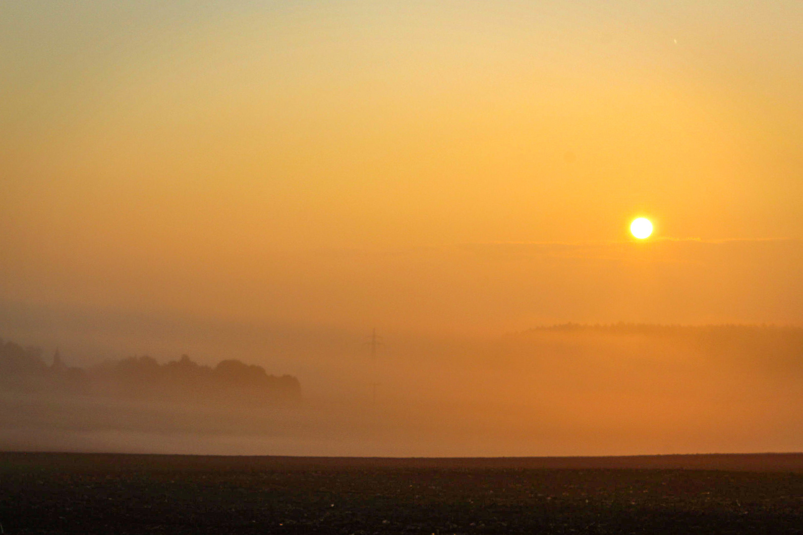 Sunrise over the fields