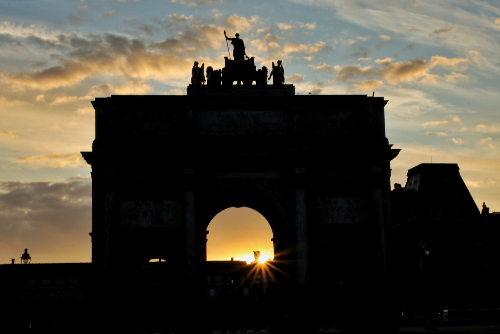 Sunrise over the Louvre