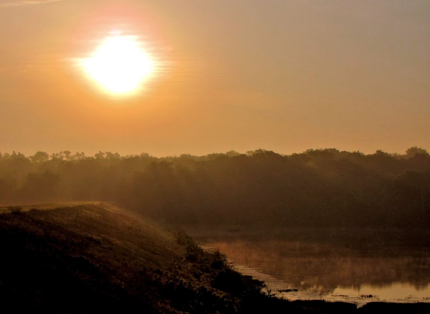 Sunrise Over the Morning Mist