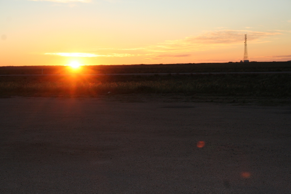 Sunrise over the Nullabor