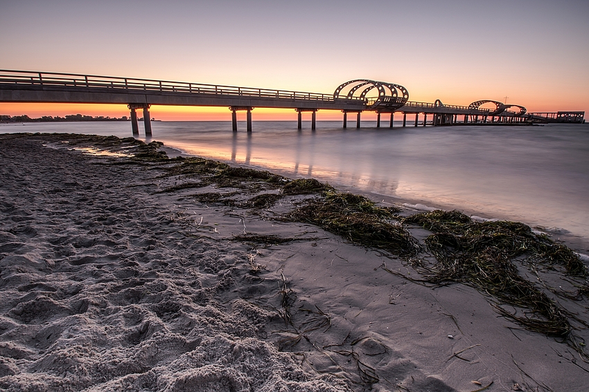 Sunrise over the pier