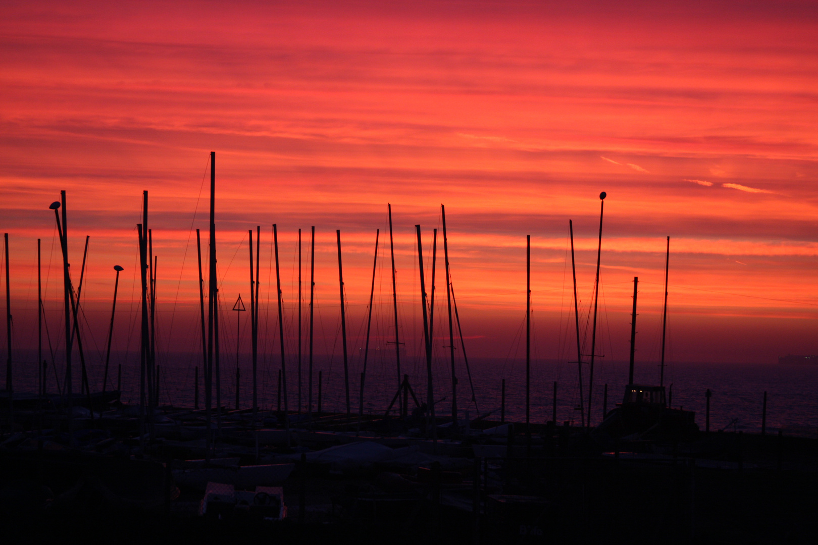 Sunrise over the sailing club