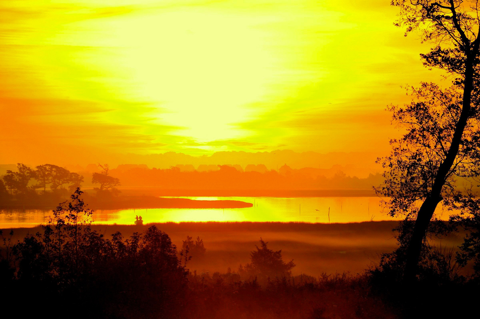 SUNRISE OVER TOPSAIL ISLAND NC