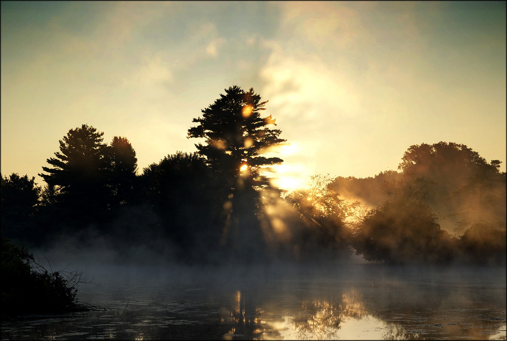 Sunrise over water