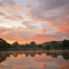 Sunrise over Wistula river 