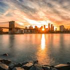 Sunrise Skyline Manhattan & Brooklyn Bridge