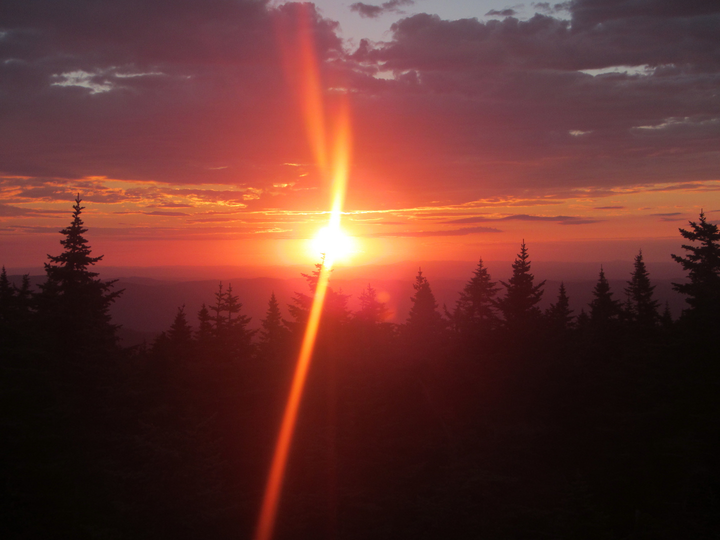 Sunrise Stratton Mountain Firetower, Vermont