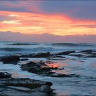 Sunrise with sea and clouds