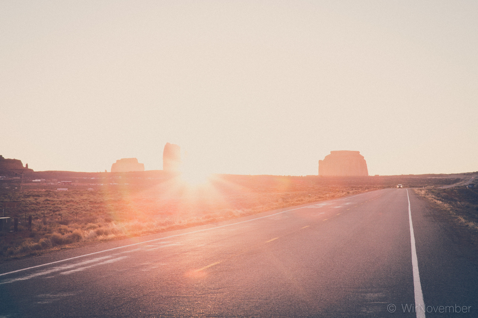 Sunrise...on the Road to Monument Valley