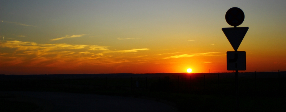 Sunset 14.8.12 Airport Trollenhagen