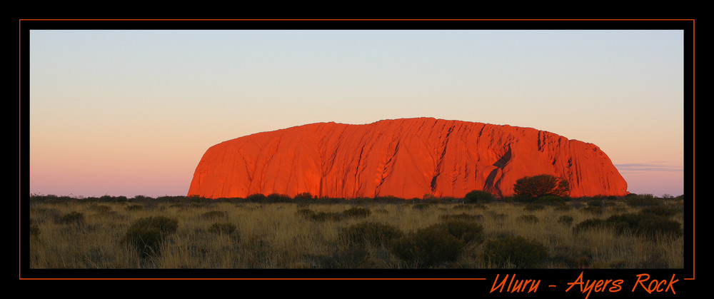 Sunset à Uluru