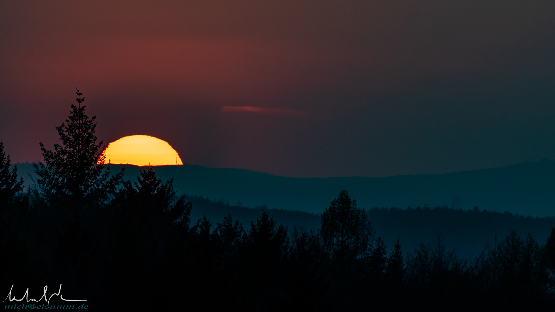 Sunset above Lake Constance