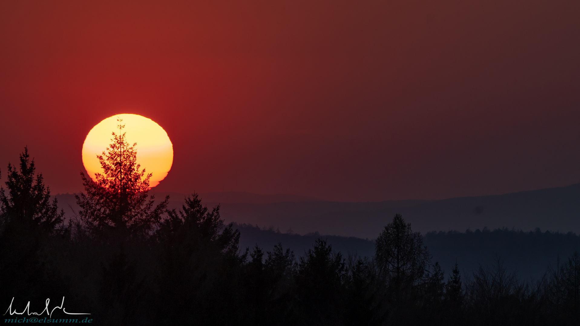 Sunset above Lake Constance