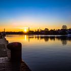 Sunset above the harbor