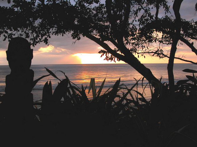 Sunset across Lombok Strait