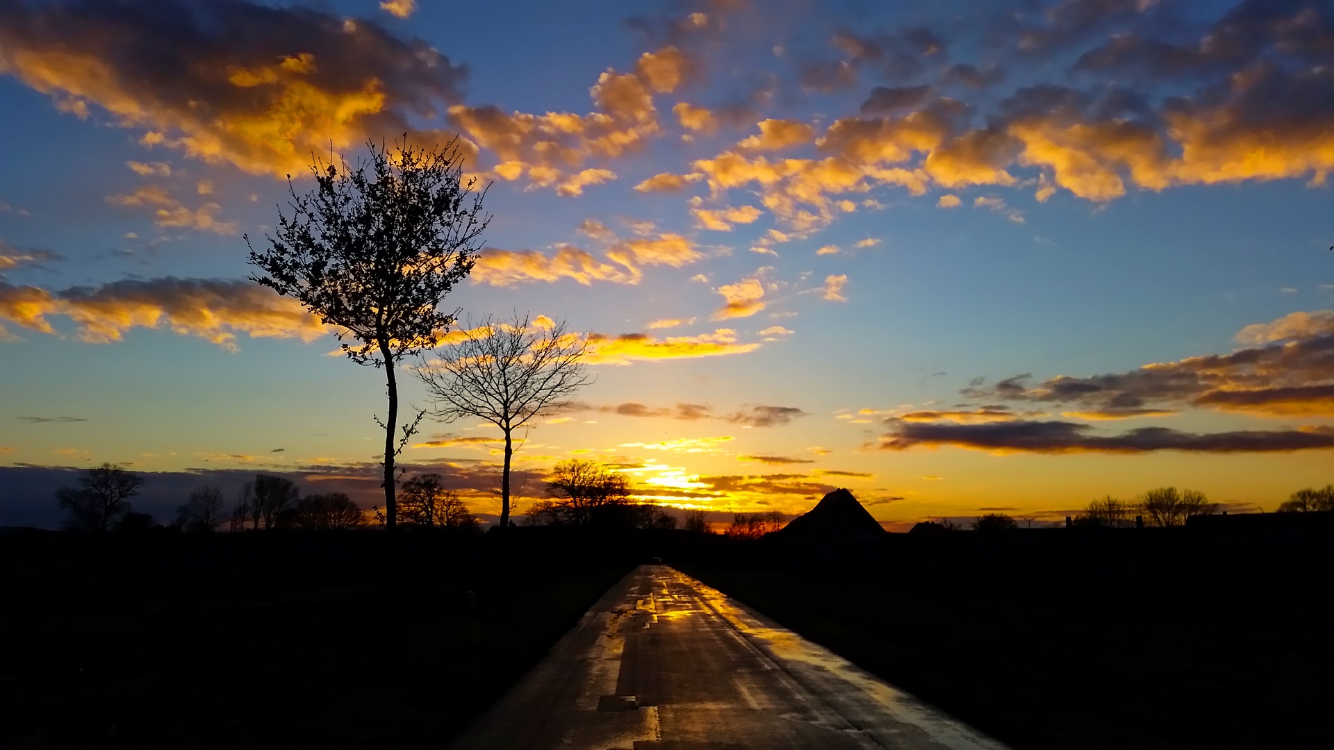 Sunset after Snowstorm