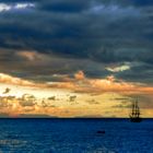 Sunset after the rain in Funchal