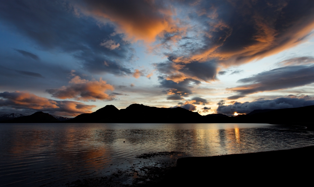 Sunset Alftavatn Iceland