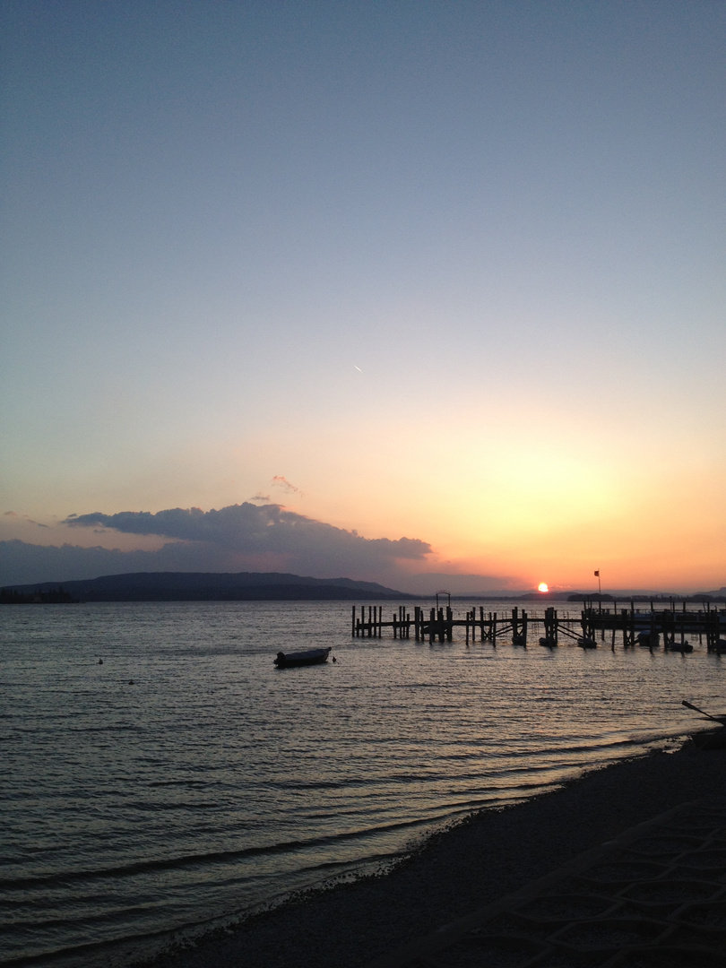 Sunset Allensbach Lake