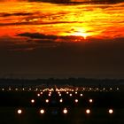 Sunset am Airport