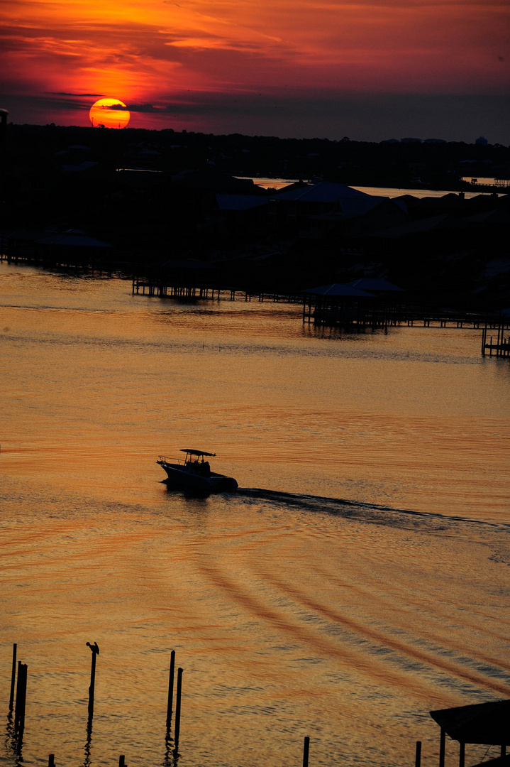 Sunset am Alabama Point