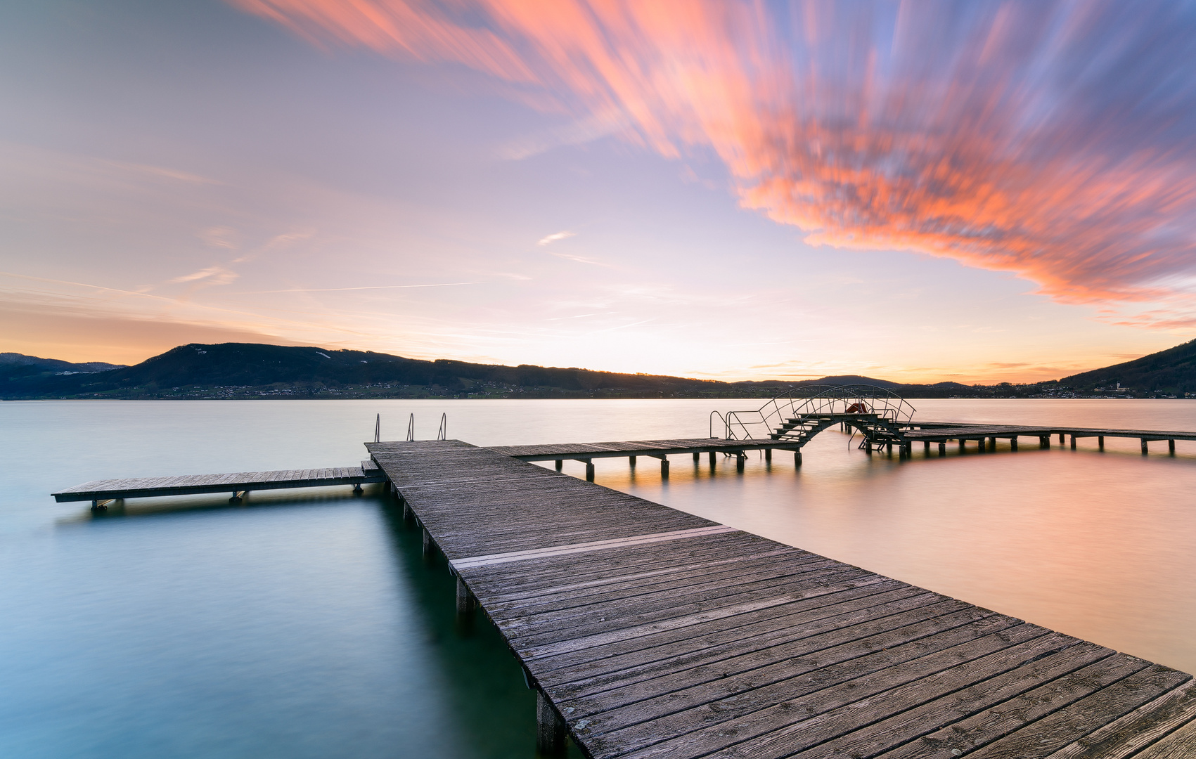 Sunset am Attersee