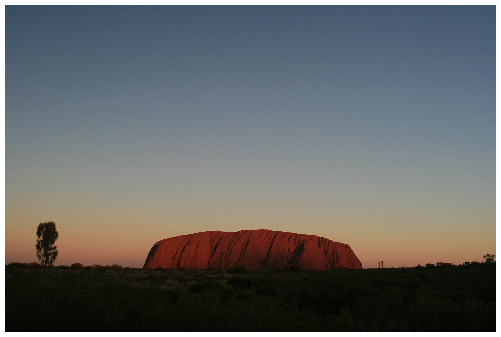 Sunset am Ayers Rock