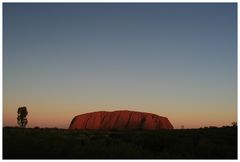 Sunset am Ayers Rock