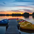 Sunset am Badesee