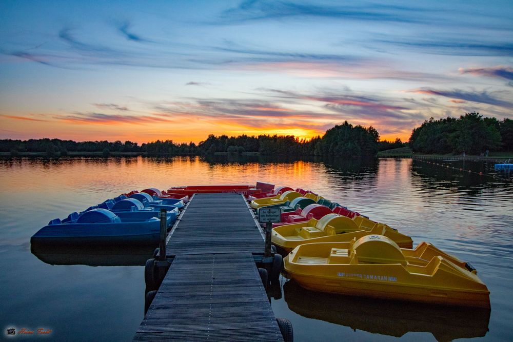 Sunset am Badesee