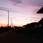 Sunset am Bahnhof 