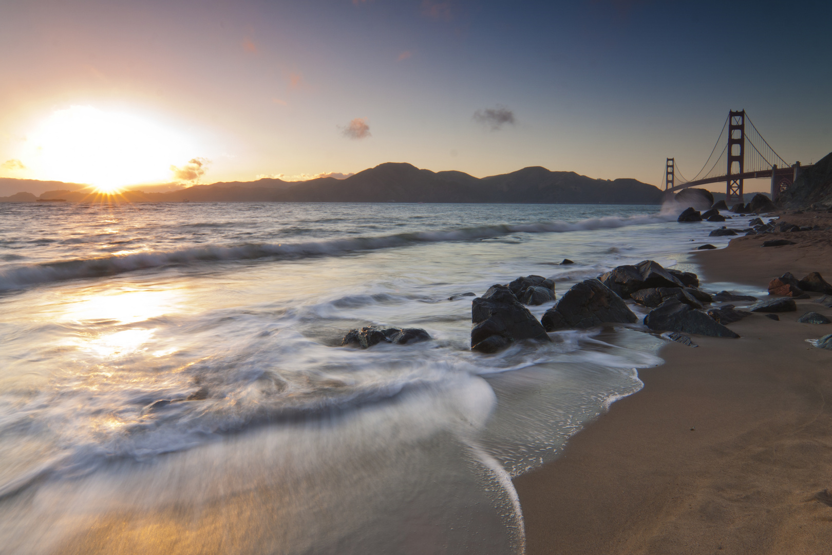 Sunset am Baker Beach