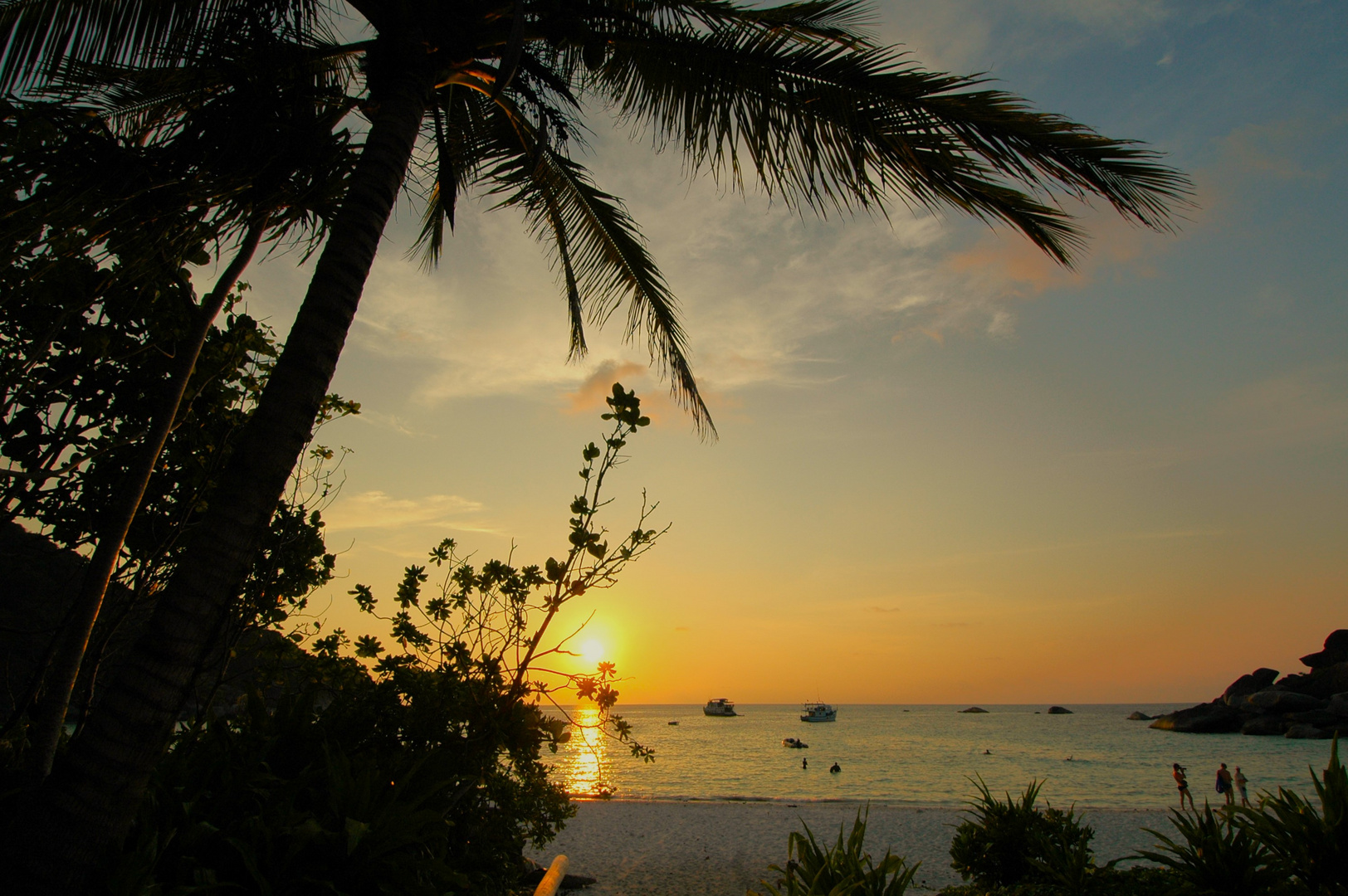 Sunset am Beach