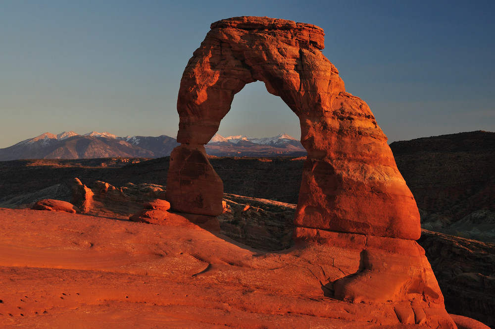 Sunset am Delicate Arch