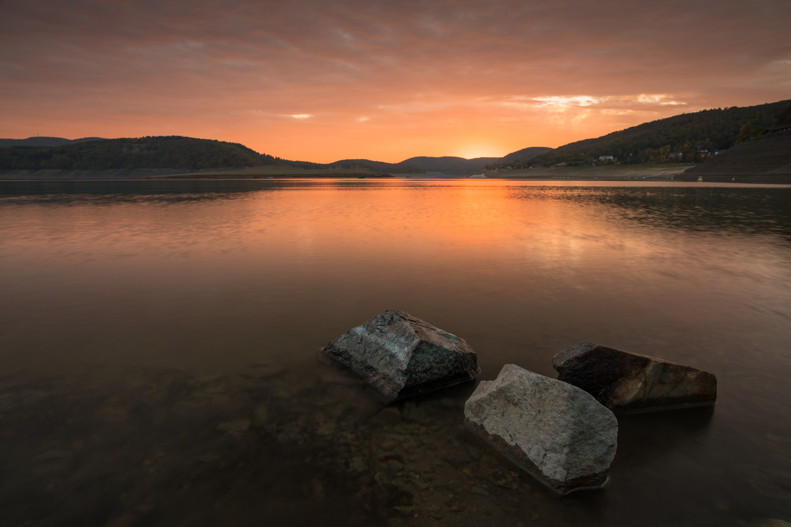 sunset am edersee 