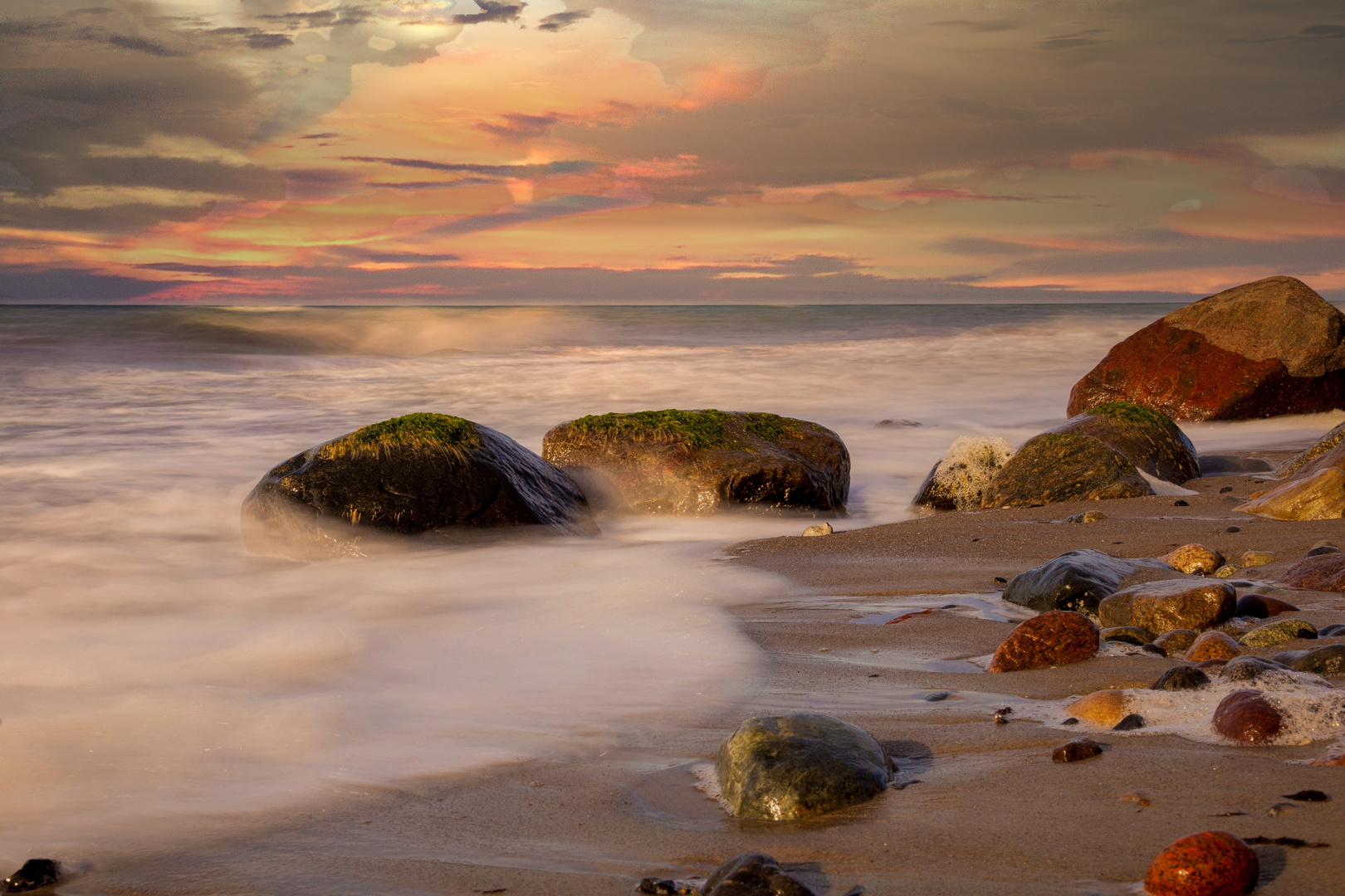 Sunset am Fischlandstrand