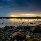 Sunset am Fjord in Iceland