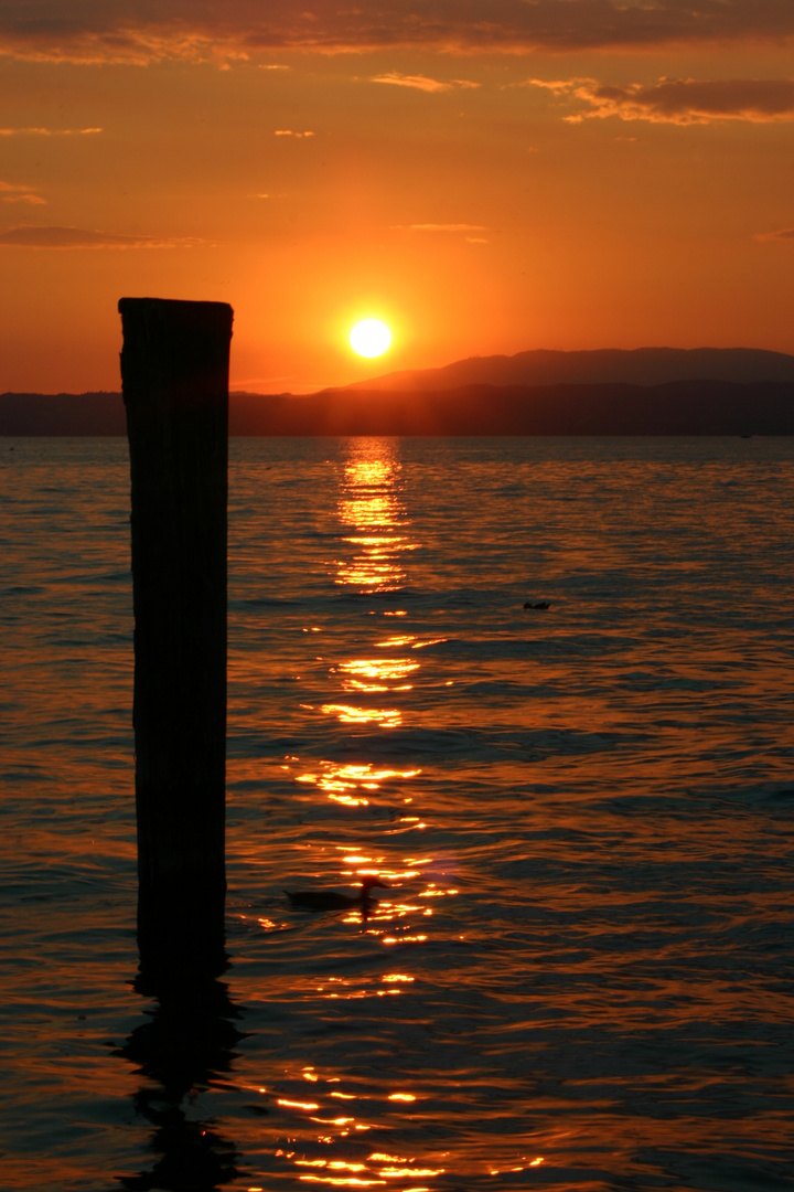 Sunset am Gardasee