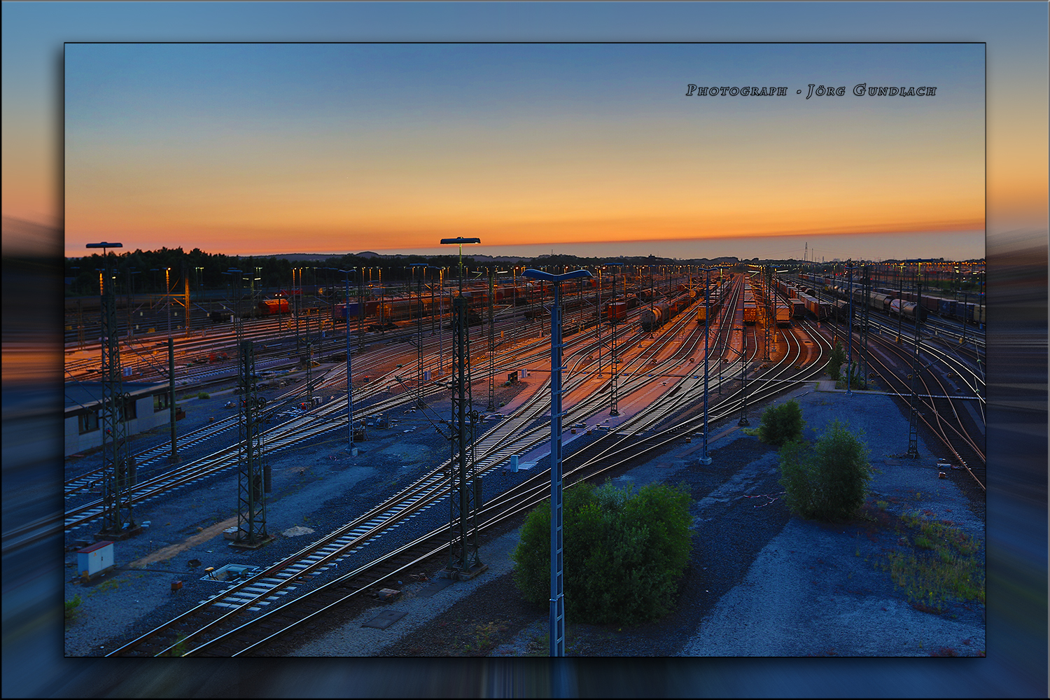 Sunset am Güterbahnhof