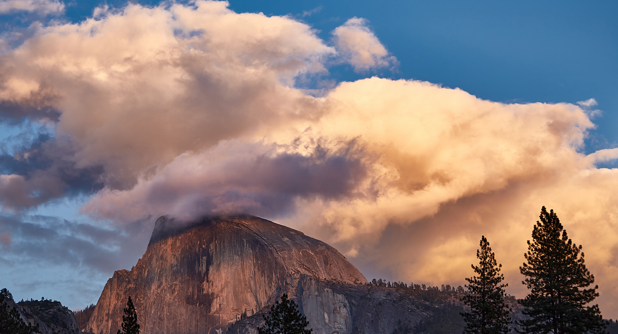 Sunset am Half Dome