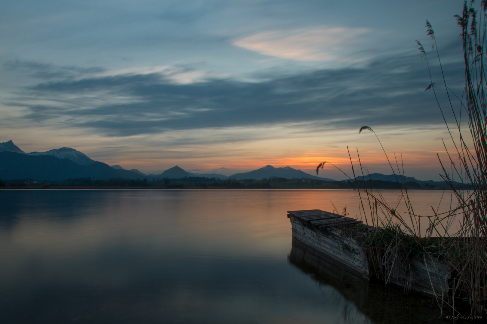 sunset am Hopfensee