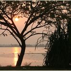 sunset am Kanal ... in Kerala