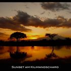 Sunset am Kilimandscharo